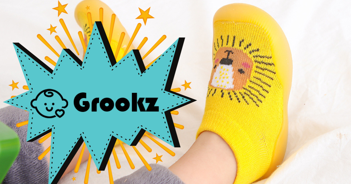 Premium Baby Sock Shoes - Blue Fox – Grookz Shoes