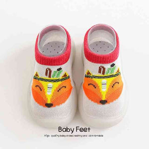 Open image in slideshow, Animal Sock Shoes - Gray Fox