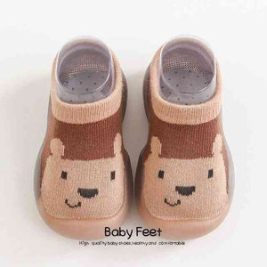 Open image in slideshow, Animal Sock Shoes - Brown Bear
