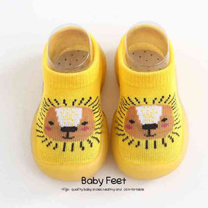 Open image in slideshow, Animal Sock Shoes - Yellow Lion
