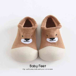 Open image in slideshow, Animal Sock Shoes - Brown Little Bear
