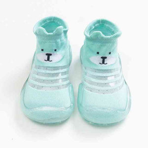 Open image in slideshow, Baby Shoe Socks - Baby Blue Bear