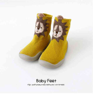 Open image in slideshow, Premium Baby Sock Shoes - Yellow Lion
