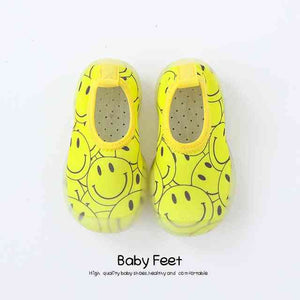 Open image in slideshow, Baby Water Shoes - Yellow Smiles