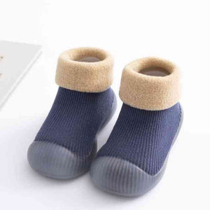 Open image in slideshow, Winter Sock Shoes - Dark Blue
