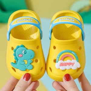 Open image in slideshow, Baby Grookz Shoes - Yellow Dinosaur
