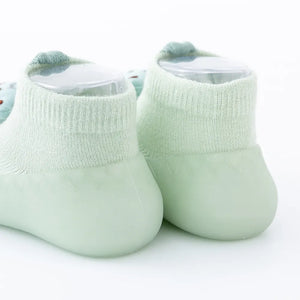 Baby Sock Shoes -  Green Bear