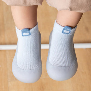 Baby Sock Shoes -  Blue Pattern