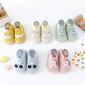Baby Sock Shoes -  Blue Car
