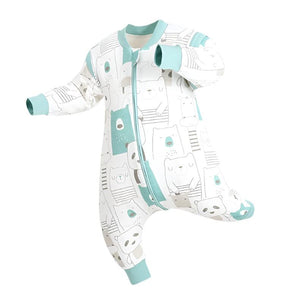 Open image in slideshow, Grookz Baby Onesie Pajamas - Green Bears
