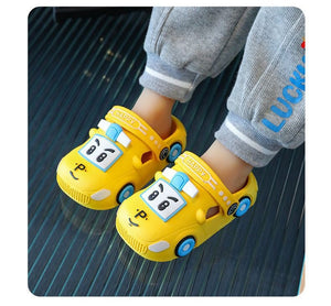 Baby Grookz Shoes - Yellow Car
