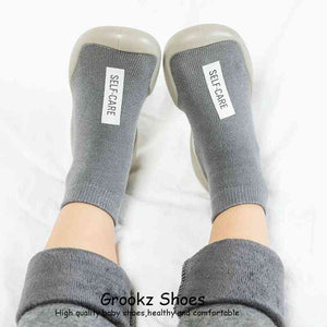 Premium Baby Sock Shoes - Gray