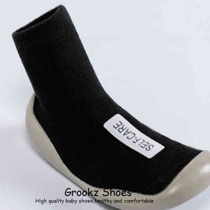 Premium Baby Sock Shoes - Black