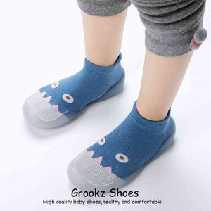 Monster Baby Sock Shoes - Ocean Blue
