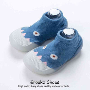 Monster Baby Sock Shoes - Ocean Blue