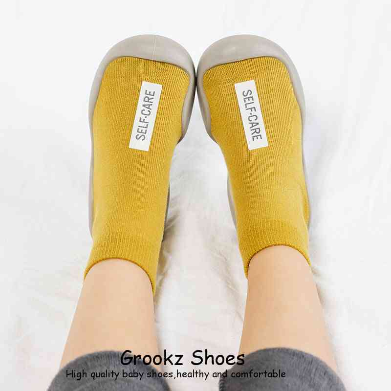 Premium Baby Sock Shoes - Yellow