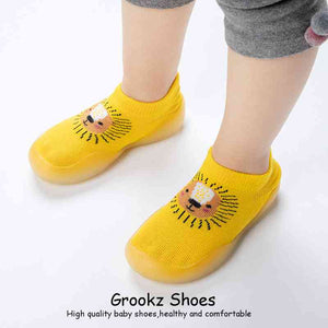 Animal Sock Shoes - Yellow Lion