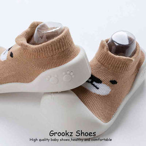 Animal Sock Shoes - Brown Little Bear