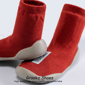 Premium Baby Sock Shoes - Red