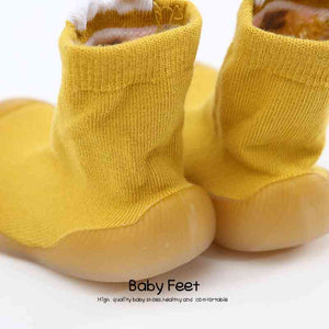Tall Animal Sock Shoes - Yellow Sheep