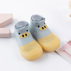 Open image in slideshow, Baby Sock Shoes -  Yellow Tip
