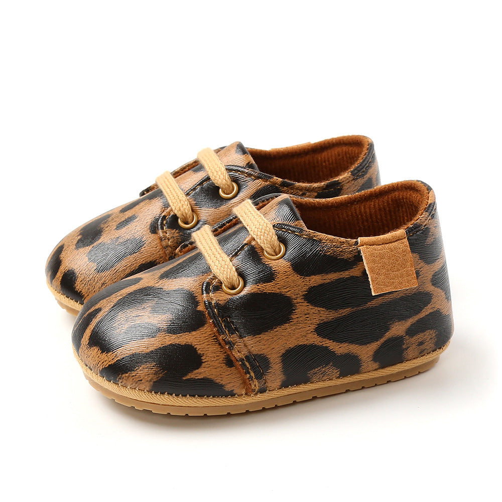 Slip-On Moccasins Leopard Dots
