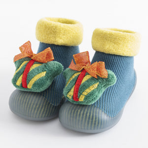 Open image in slideshow, Christmas Baby Sock Shoes - Present
