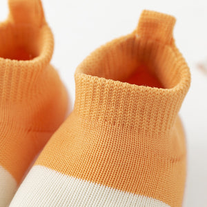 Spring Baby Sock Shoes - Orange