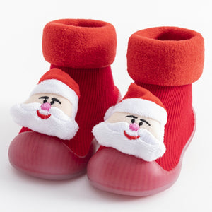 Open image in slideshow, Christmas Baby Sock Shoes - Santa
