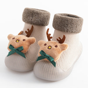 Open image in slideshow, Christmas Baby Sock Shoes - Reindeer
