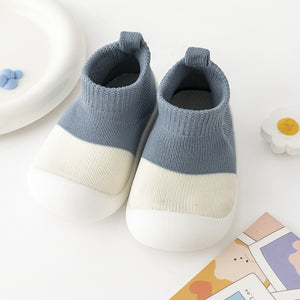 Open image in slideshow, Spring Baby Sock Shoes -Dark Blue
