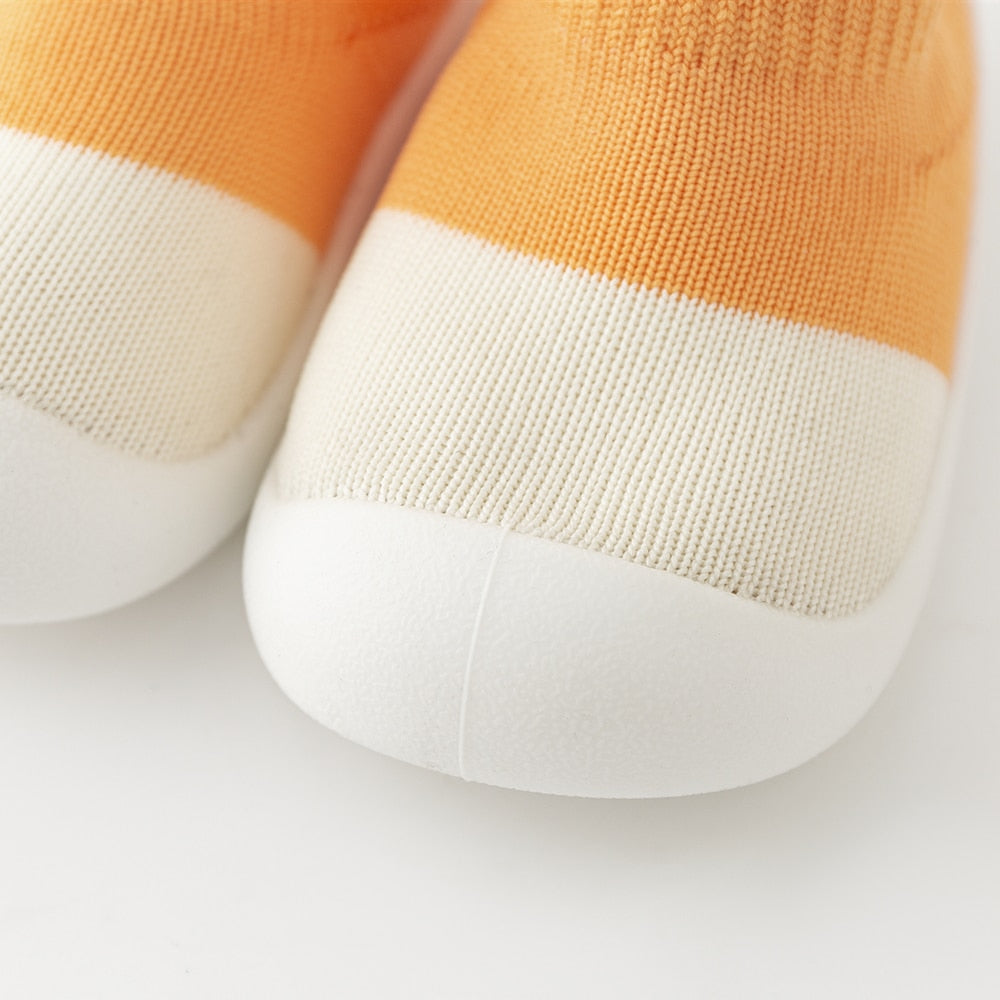 Spring Baby Sock Shoes - Orange