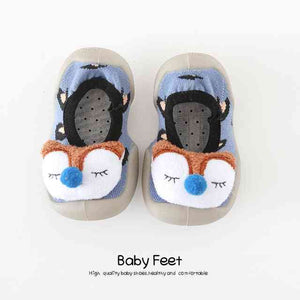 Open image in slideshow, Baby Doll Sock Shoes - Sleeping Fox
