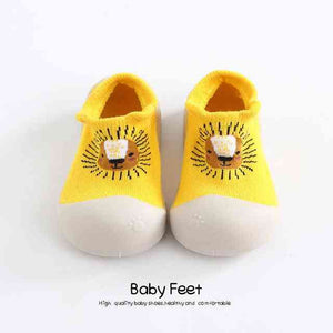 Open image in slideshow, Animal Sock Shoes - Yellow Lion
