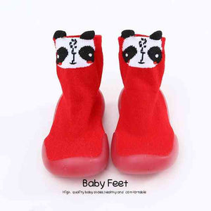 Open image in slideshow, Tall Animal Sock Shoes - Red Panda
