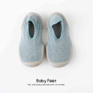 Open image in slideshow, Baby Sock Shoes - Light Blue
