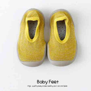 Open image in slideshow, Baby Sock Shoes - Yellow
