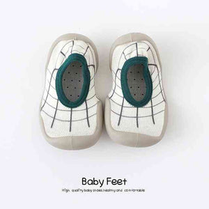 Open image in slideshow, Baby Sock Shoes - Green Modern
