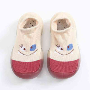 Open image in slideshow, Monster Baby Sock Shoes - Light Brown
