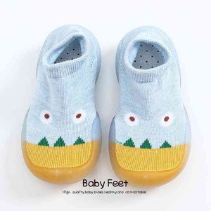 Open image in slideshow, Monster Baby Sock Shoes - Light Blue
