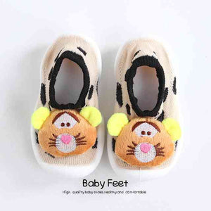Baby Doll Sock Shoes - Silly Tiger