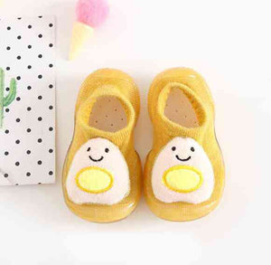 Baby Doll Sock Shoes - Yellow Sushi