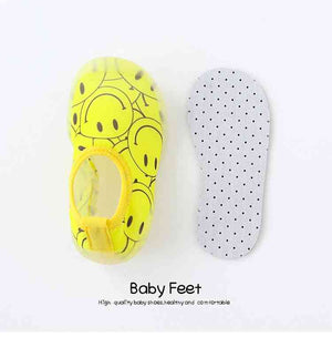Baby Water Shoes - Yellow Smiles