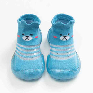 Open image in slideshow, Baby Shoe Socks - Blue Bear
