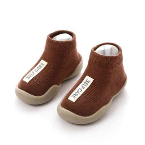 Premium Baby Sock Shoes - Brown