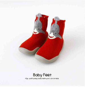 Open image in slideshow, Premium Baby Sock Shoes - Red Shark
