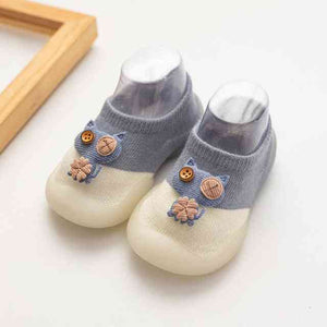 Open image in slideshow, Baby Owl Shoes - Blue
