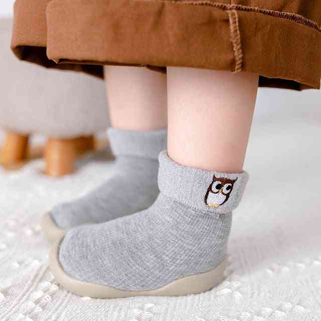 Baby Sock Shoes With Rubber Sole Baby Rubber Sole Non-Skid Walking