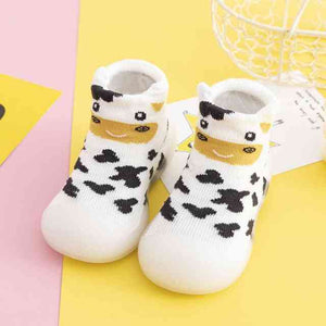 Open image in slideshow, Spring Baby Sock Shoes - Cow
