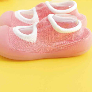 Spring Baby Sock Shoes - Pink
